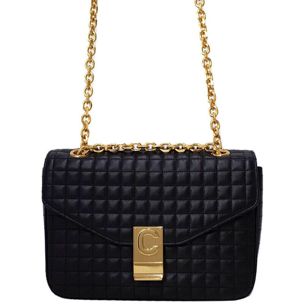 Celine Quilted Chain Shoulder Bag